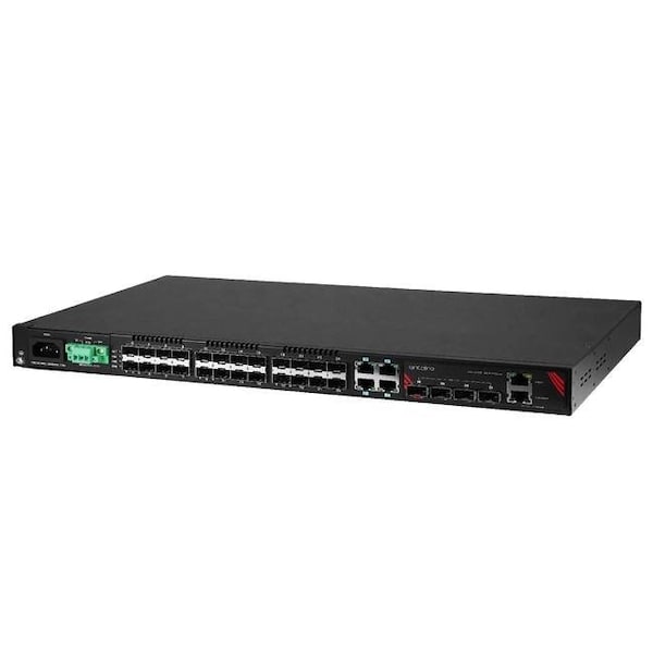 32-Port Industrial Gigabit Managed Ethernet Switch, with 4-10/100/1000 RJ45 Ports, 24-100/1000 SFP S